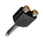 Конектор 6.35mm/M-2RCA/F