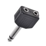 Конектор 6.35mm/M-2X3.5mm/F