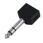 Конектор 6.35mm/M-2Х3.5mm/F