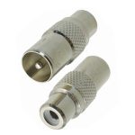 Адаптер RCA/F-Coax/M