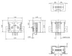 Конектор mini USB A SMD - Image 2