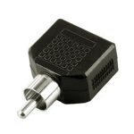 Конектор RCA/М-2Х3.5mm/F