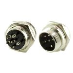 DIN Конектор GX16-6P/M