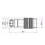 DIN Конектор GX16-8P/F - Image 2