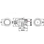 DIN Конектор GX12-3P/M - Image 2