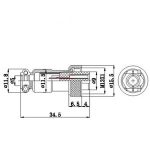 DIN Конектор GX12-4P/F - Image 2